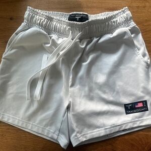 TAKEDOWN Youth L, Cement Gray Core Gym Shorts